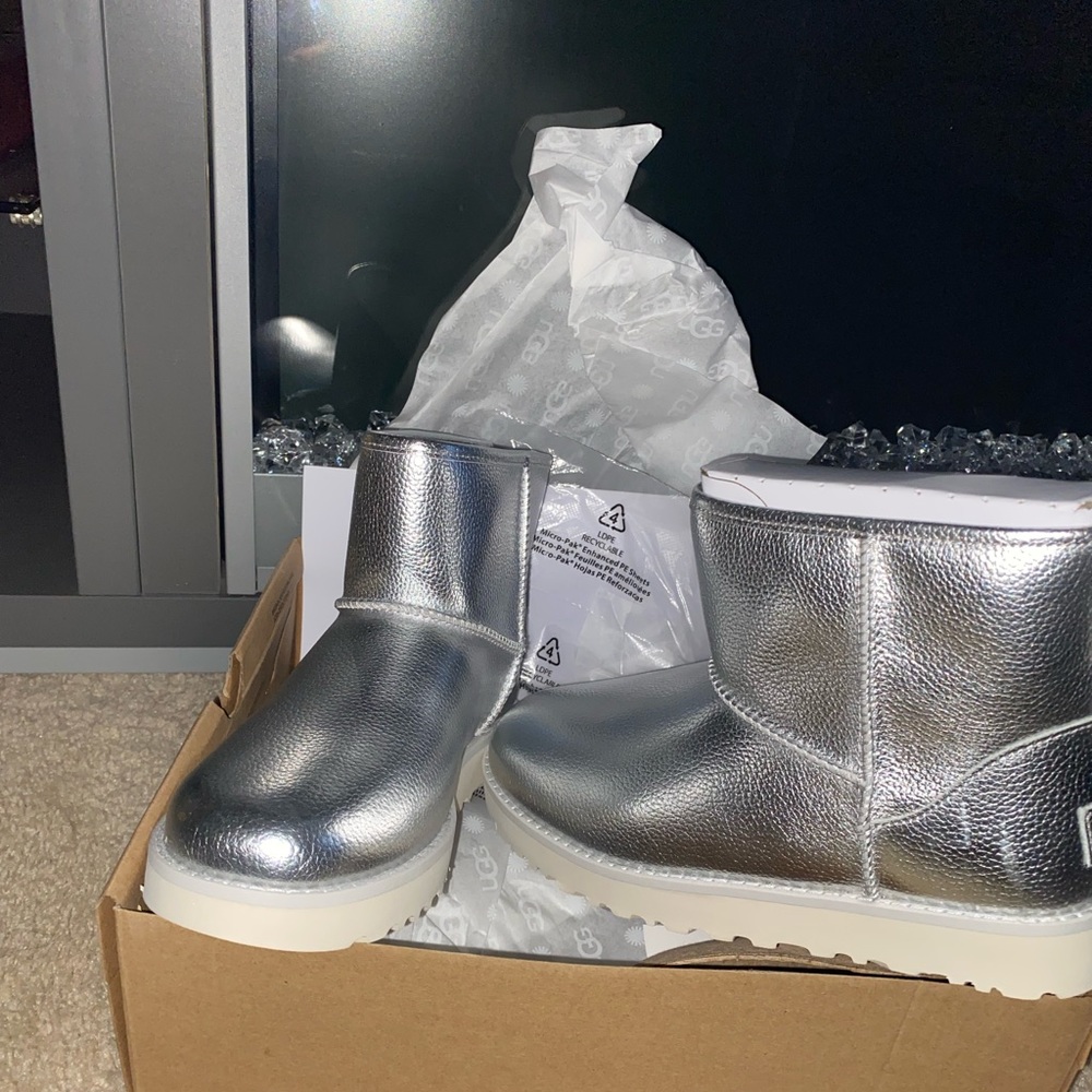 Silver short Uggs